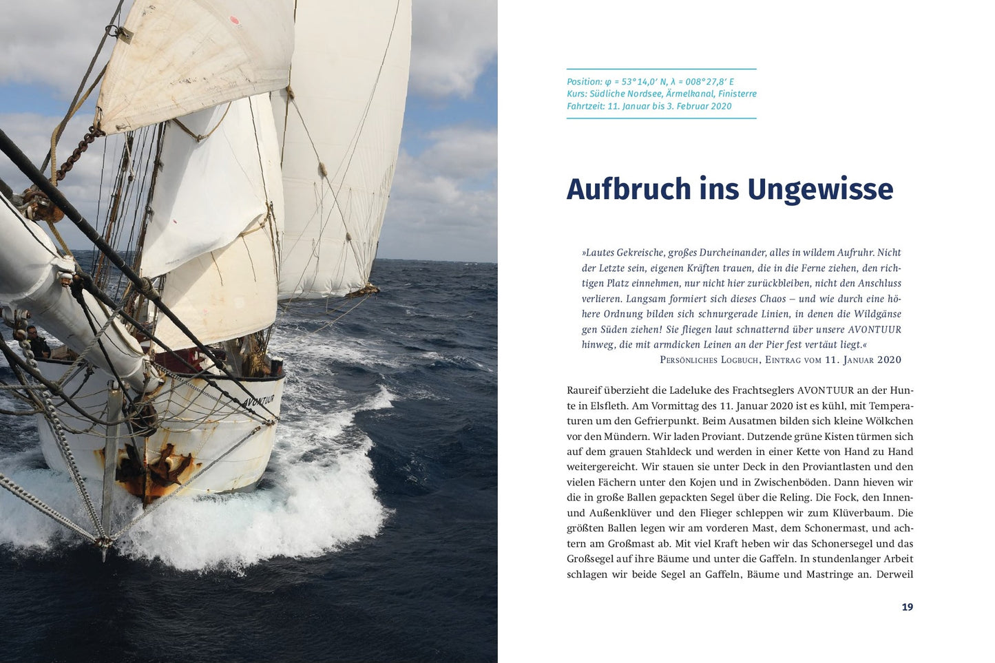 Matthias Berg: KURS NEUE WELT. Auf dem Frachtsegler AVONTUUR über den Atlantik