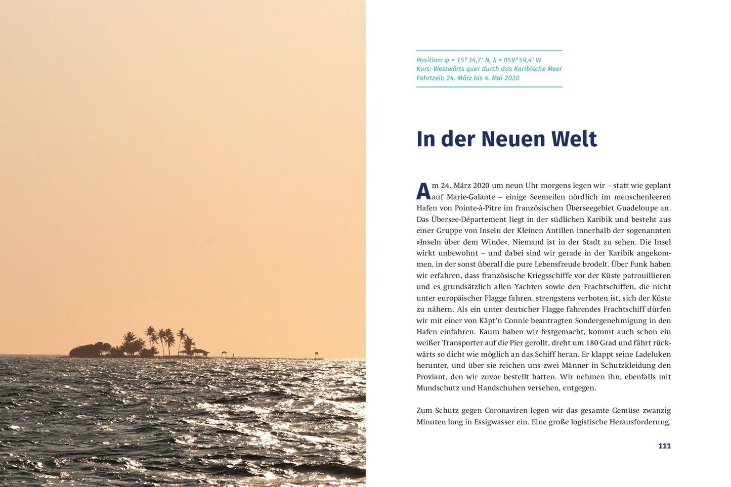 Matthias Berg: KURS NEUE WELT. Auf dem Frachtsegler AVONTUUR über den Atlantik